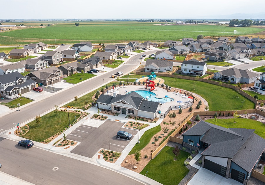 Sage Homes' Sage Meadows neighborhood in Wellington offers semi-custom homes near Fort Collins, CO and Cheyenne, WY